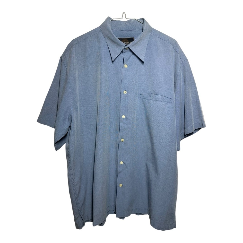 Weatherproof Men's XL Blue Button Down Shirt | Relaxed‎ Fit Casual Everyday Top